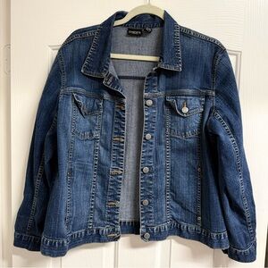 Chico's Dark Blue Denim Jacket